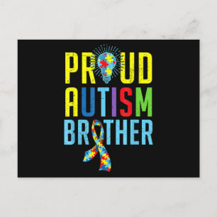 Carte Postale Proud Autism Brother Sibling Autism Awareness T-S