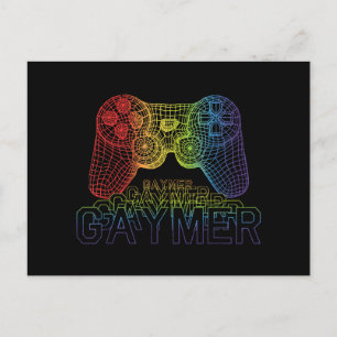 Carte Postale Proud Gaymer, Jeu Gay pride