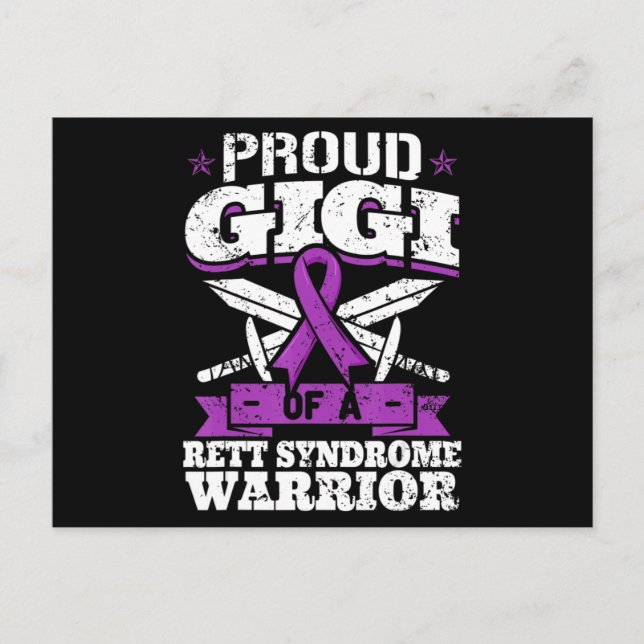 Carte Postale Proud Gigi Of A Rett Syndry Warrior RTT Awarenes (Devant)
