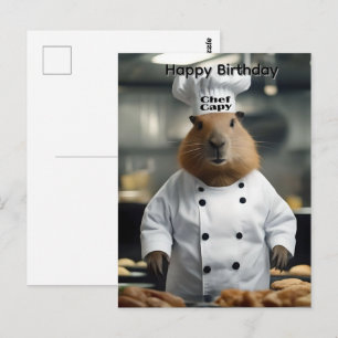 Carte Postale Prouesse en Pâtisserie : Le Capybara Culinaire An