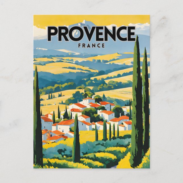 Carte Postale Provence France Travel (Devant)