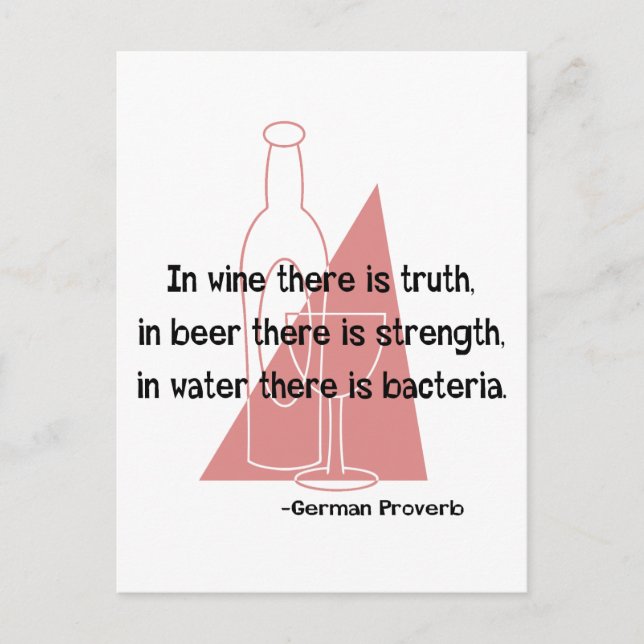 Carte Postale Proverbe allemand -rétro (Devant)