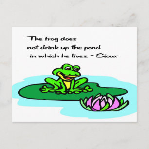 Carte Postale Proverbe amérindien