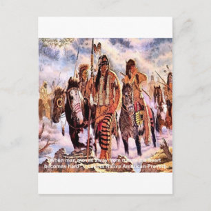 Carte Postale Proverbe de la nature des Amérindiens Lakota
