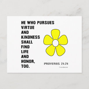 Carte Postale Proverbes 22:21 Vertu