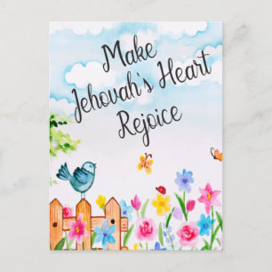 Carte Postale Proverbes 27:11 Faire réjouir le coeur des Jehovah