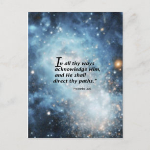 Carte Postale Proverbes 3:6