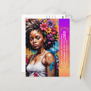 Carte Postale Proverbes de la femme Abstraite de foi 31 30