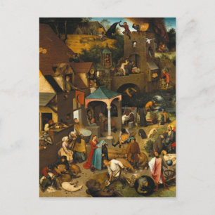 Carte Postale Proverbes du Néerlandais par Pieter Bruegel l'Anci