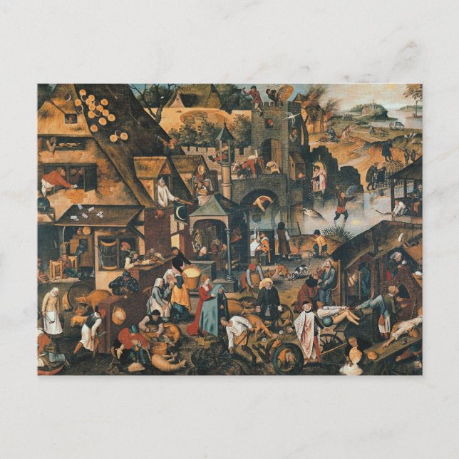 Carte Postale Proverbes flamands (Devant)