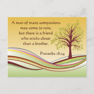 Carte Postale Proverbs 18:24