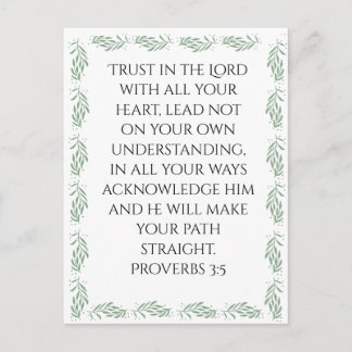 Carte Postale Proverbs 3:5 Poster