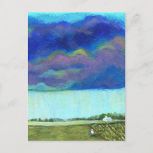 Carte Postale Providence Abstrait Art populaire peinture paysage