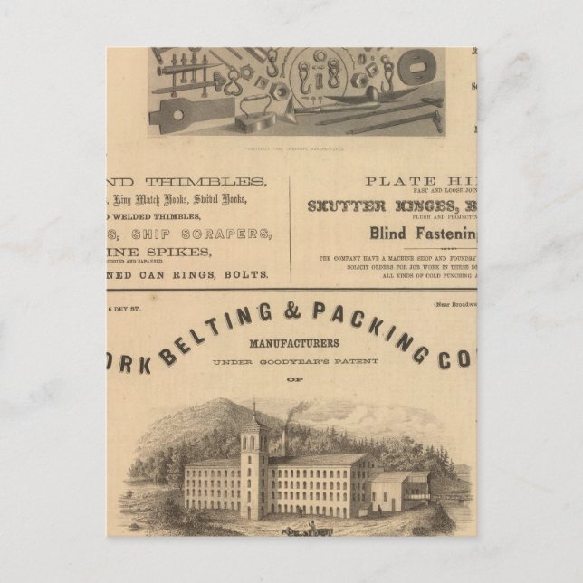 Carte Postale Providence Tool et Forge and Nut Company (Devant)