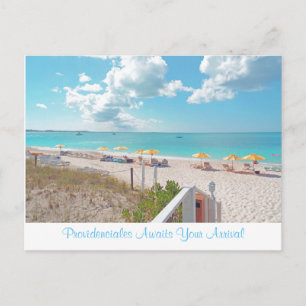 CARTE POSTALE "PROVIDENCIALES ATTEND VOTRE ARRIVÉE