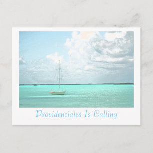 Carte postale, "PROVIDENCIALES IS CALLING"/BATEAU 