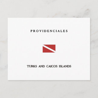 Carte Postale Providenciales Turks and Caicos Iles Plongée sous-