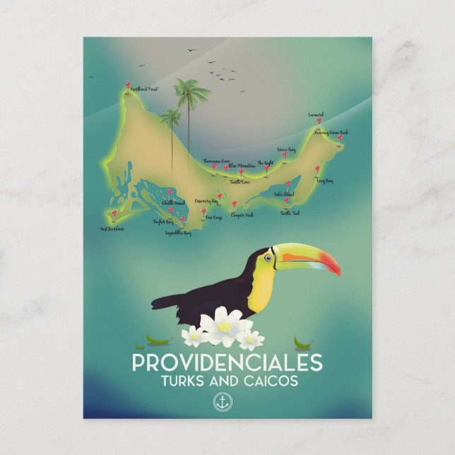 Carte Postale Providenciales turks et caicos (Devant)