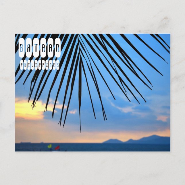 Carte Postale Province de Bataan aux Philippines (Devant)