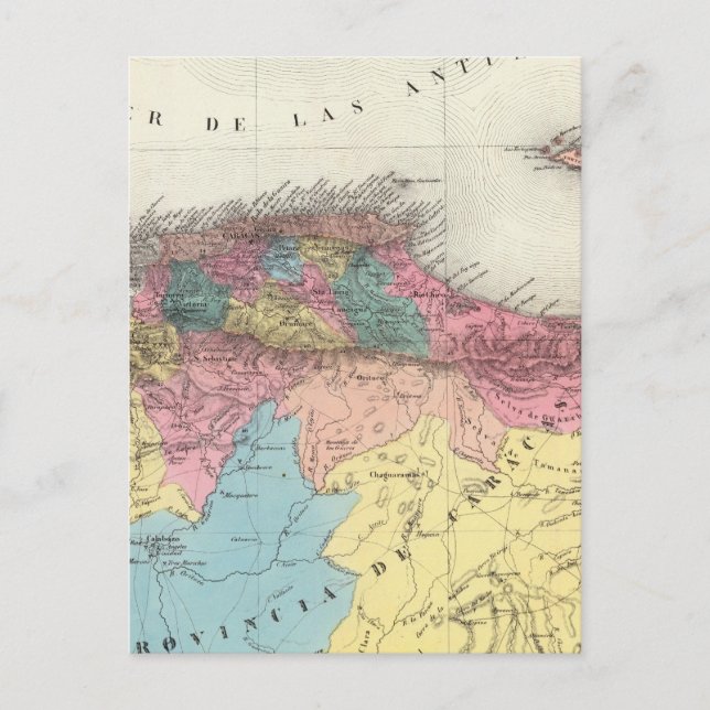 Carte Postale Province de Caracas (Devant)