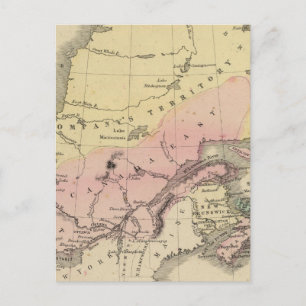 Carte Postale Provinces britanniques de l'Amérique du Nord