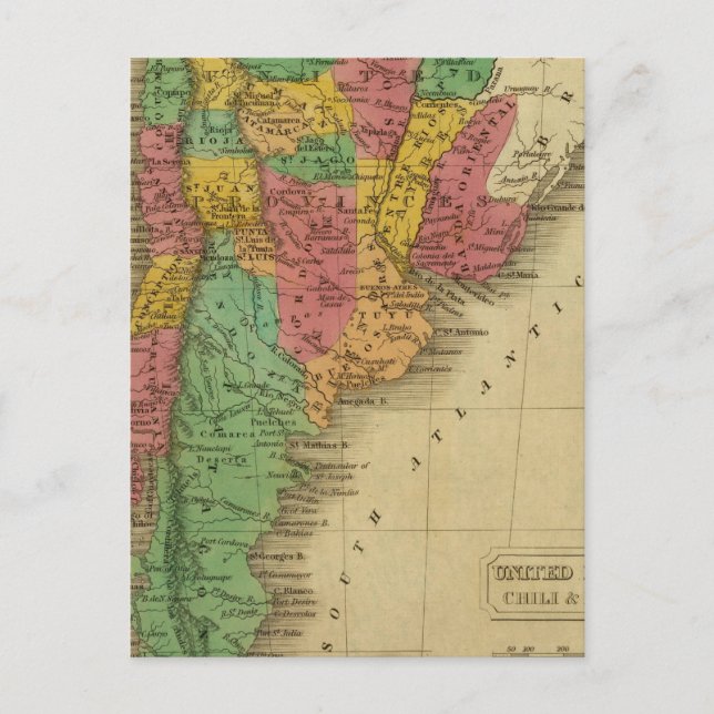 Carte Postale Provinces-Unis, Chili, Patagonie (Devant)