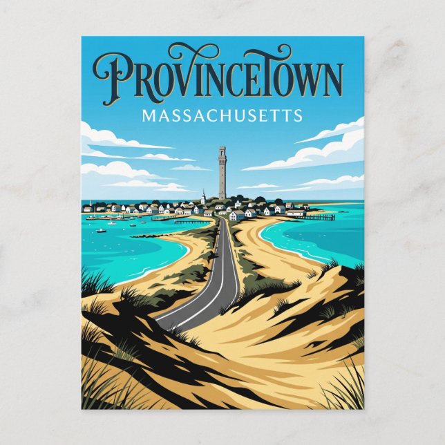 Carte Postale Provincetown États-Unis (Devant)