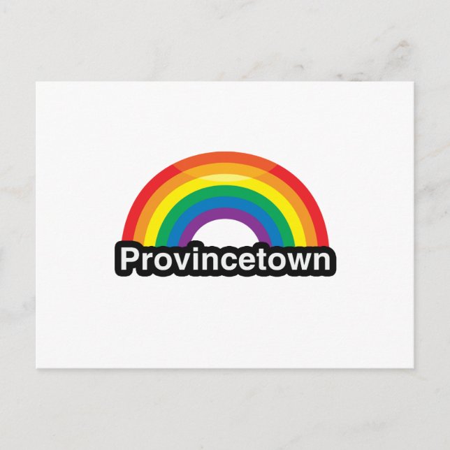 Carte Postale PROVINCETOWN LGBT PRIDE RAINBOW -.png (Devant)