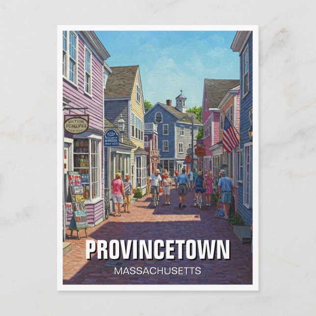 Carte Postale Provincetown Massachusetts Travel (Devant)