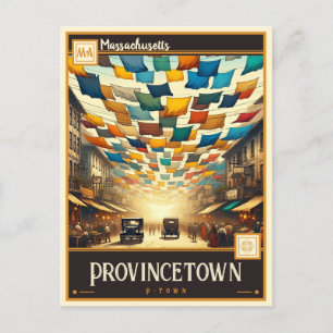 Carte Postale Provincetown, Massachusetts VINTAGE