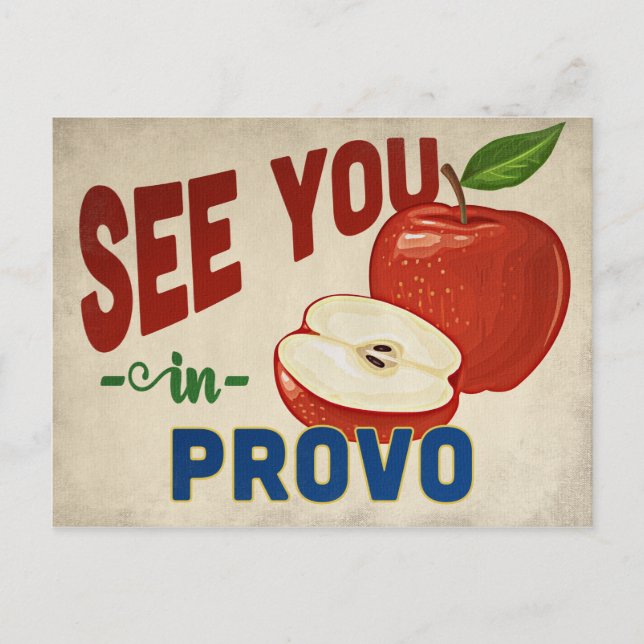 Carte Postale Provo Utah Apple - Vintage voyage (Devant)