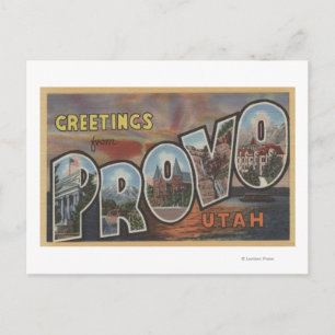 Carte Postale Provo, UtahGrandes lettres ScènesProvo, UT 2