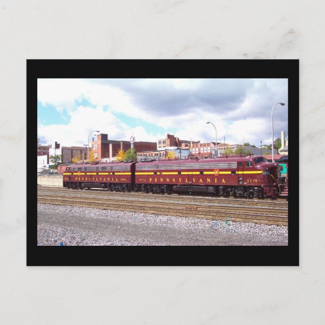 Carte Postale PRR E-8A(JTFS) 5809 et 5711 à Altoonia Railfest (Devant)