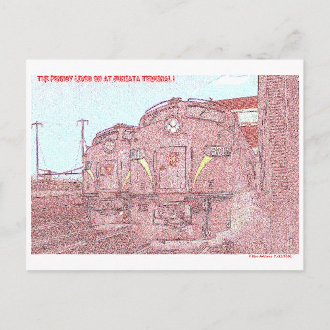 Carte Postale PRR vit au terminal de Juniata (Devant)