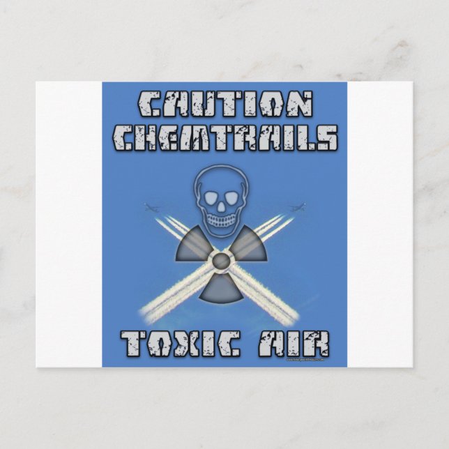 Carte Postale Prudence Chemtrails - Air toxique (Devant)