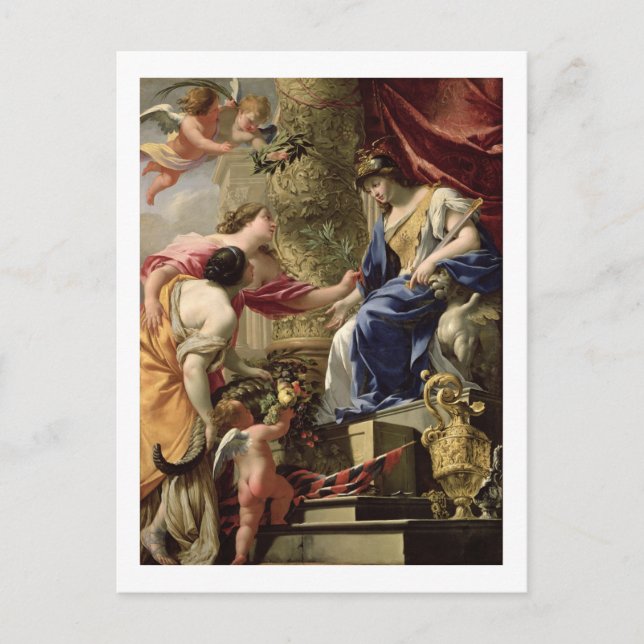 Carte Postale Prudence Leading Peace and Abundance, c.1645 (Devant)