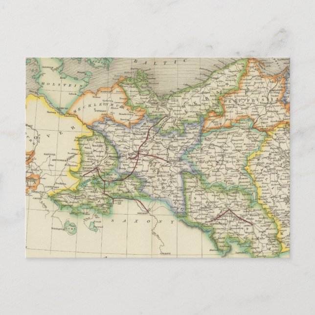 Carte Postale Prusse et Pologne (Devant)
