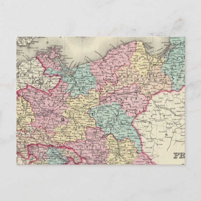 Carte Postale Prusse Et Saxe (Devant)