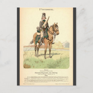Carte Postale Prussien Hussar