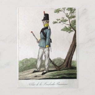 Carte Postale Prussien Landwehr