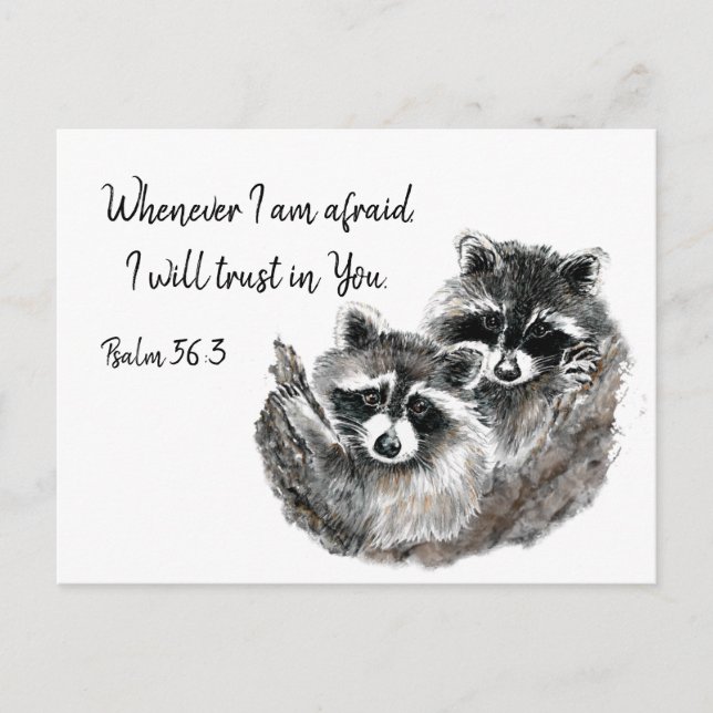 Carte Postale Ps 56:3 Quand j'ai peur, je me fierai à votre cita (Devant)