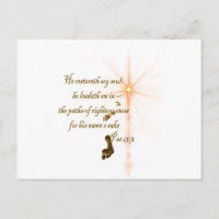 Psa 23.3 The Lord is my shepard