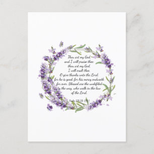 Carte Postale Psaume 118: 28-119:1