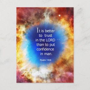 Carte Postale Psaume 118:8