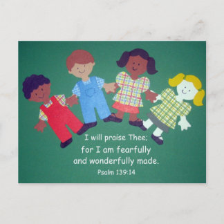 Carte Postale Psaume 139:14