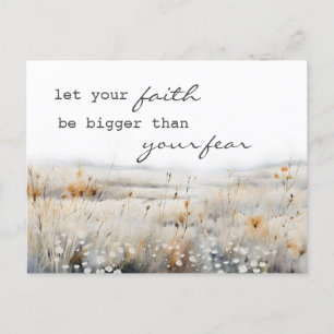 Carte Postale Psaume 34:4 Bible et Citation inspirationnelle chr