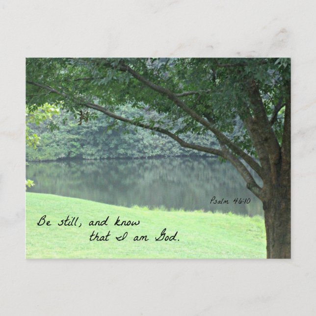 Carte Postale Psaume 46:10 Soyez calme et sachez que je suis Die (Devant)