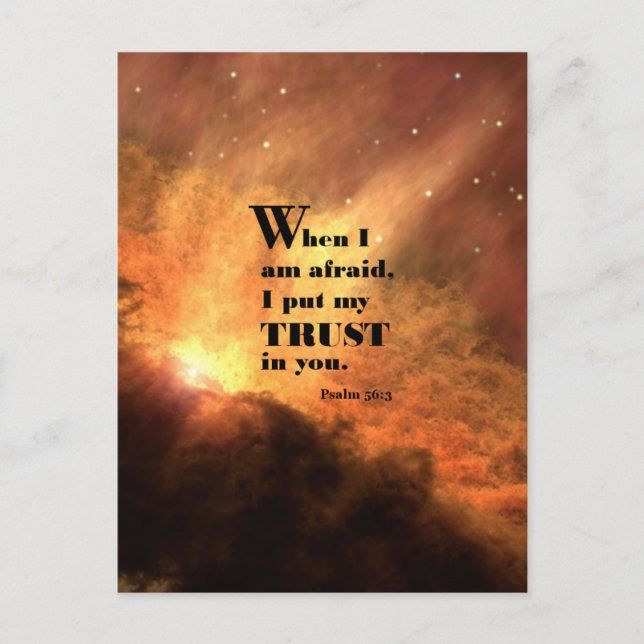 Carte Postale Psaume 56:3 (Devant)