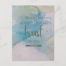 Psaume aquarelle 56:3