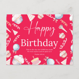 Carte Postale Psaume d'anniversaire118:24